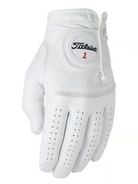 Titleist Perma Soft Golf Glove Mens Reg LH Pearl White NWT